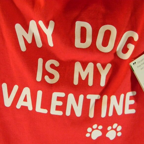 SimplyDog Shirt My Dog is my Valentine Sz M NWT - Picture 3 of 4